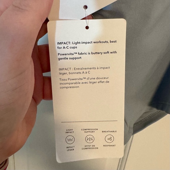 Athleta | Cinch Longline Bra A-C, Light Blue Color, Size L - NWT - Picture 6 of 10